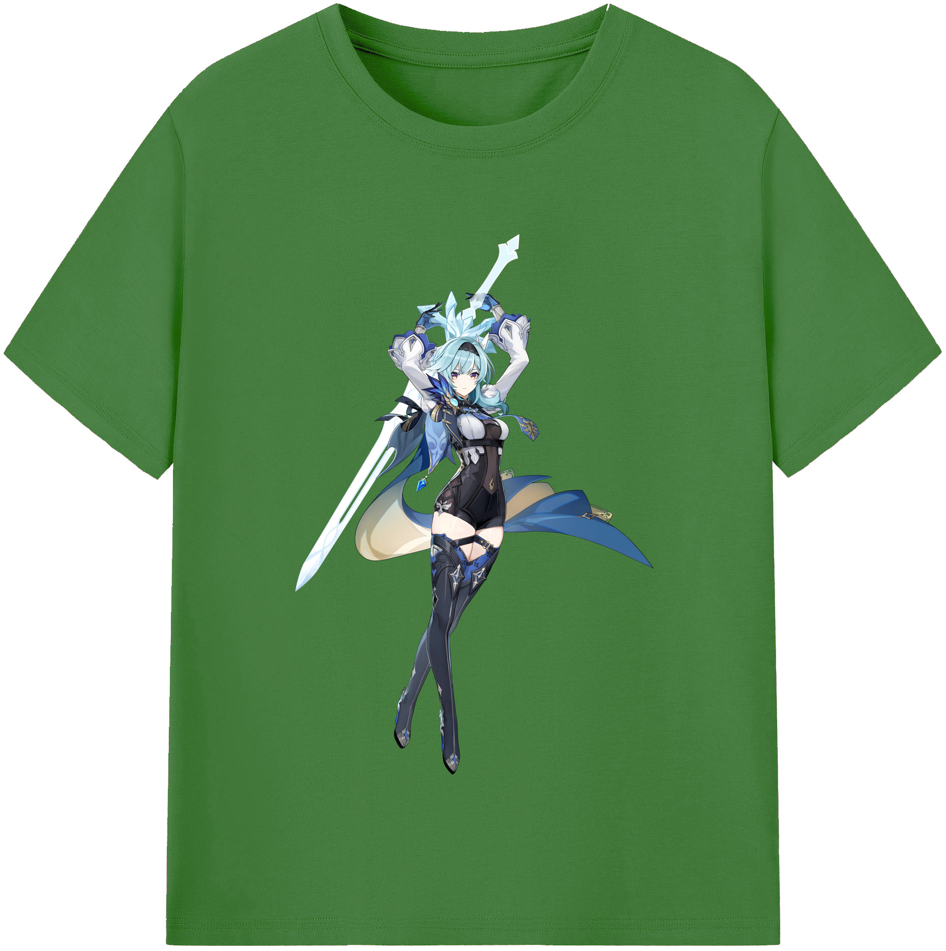 げんし神 优菈 ゆうら genshin Yūra レディースカジュアルプリントTシャツ（綿100％）